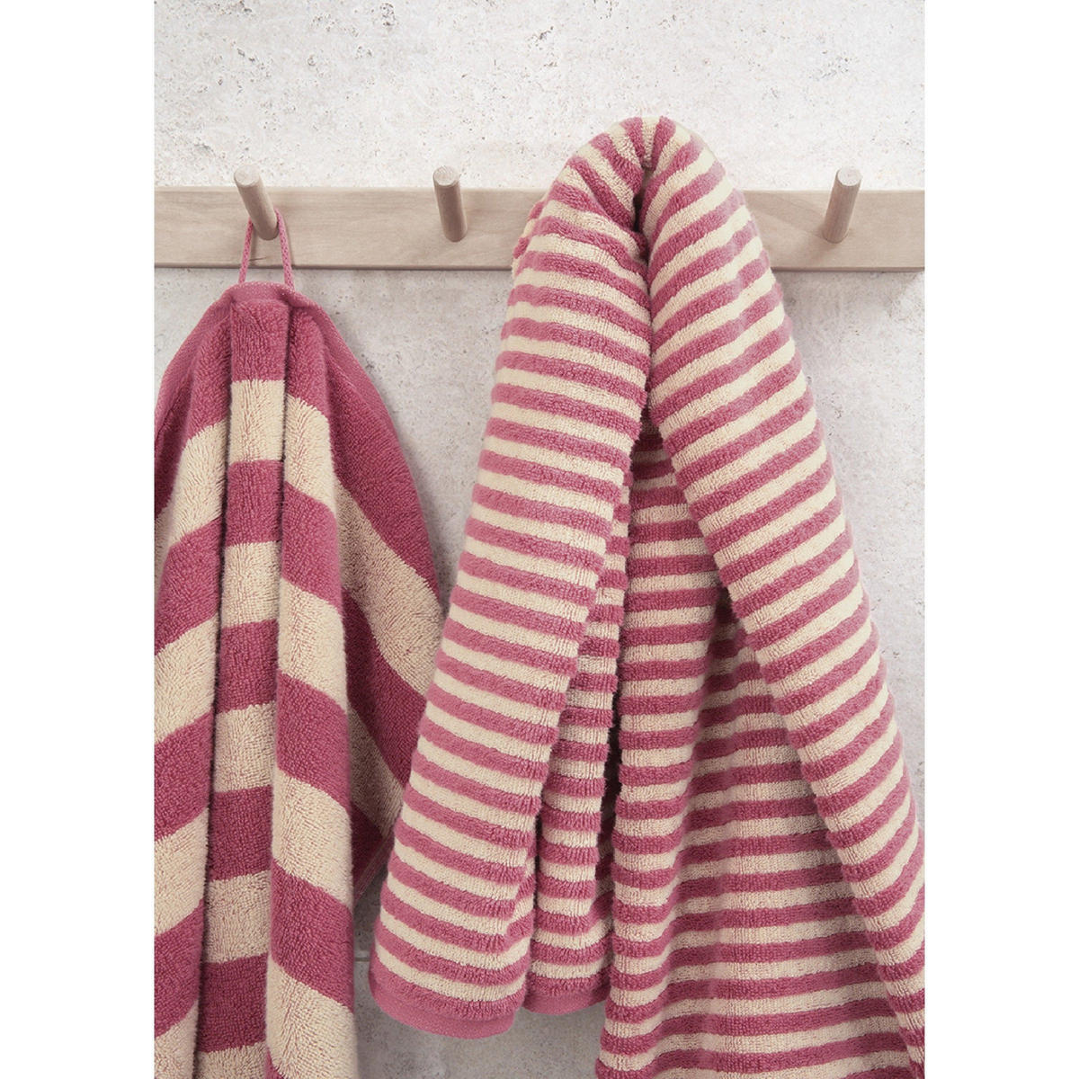 HANDTUCH LINES RINGEL 6255 PEPPER - 33 - Braun, Textil (50/100cm) - Cawoe