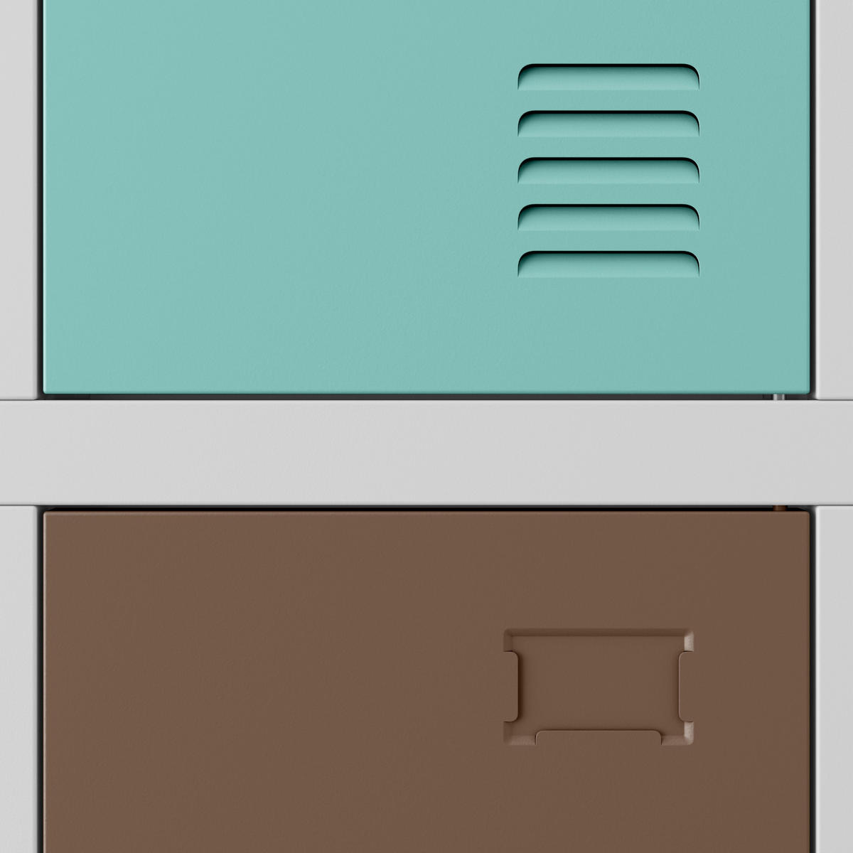 ARBEITSSCHUTZ-KLEIDERSCHRANK IGOR 185x90x45 cm - Pastellblau/Rosa, Metall (90/185/45cm) - Jan Nowak