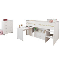 JUGENDZIMMER Reverse 13 in Weiß 2 teilig - Weiß, Holzwerkstoff (120/200/80cm)