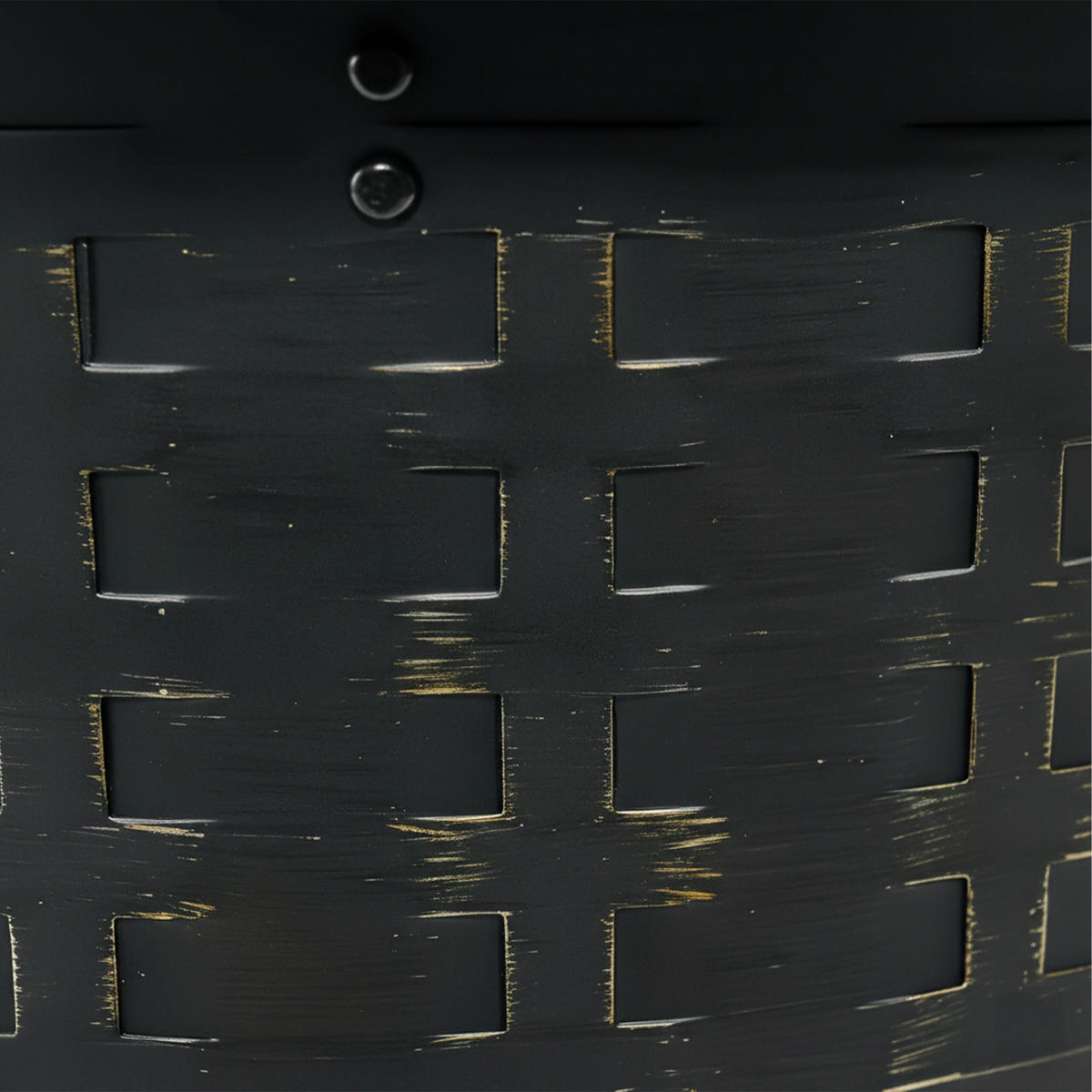 FEUERSCHALE Schwarz Stahl Grillrost - Schwarz, Metall (66/62/66cm) - Relaxdays