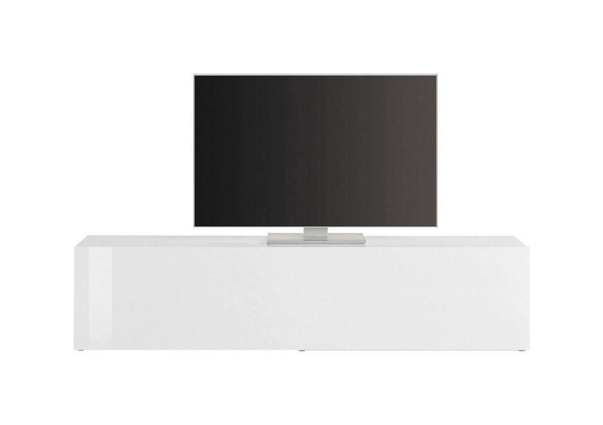 FERNSEHSCHRANK Glänzendes Weiß 30/180/40 cm - Weiß, Holzwerkstoff (180/40/30cm) - DMORA