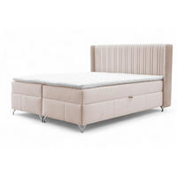 BOXBETT Damien - Creme, Holzwerkstoff/Textil (120/200cm) - Fun Möbel