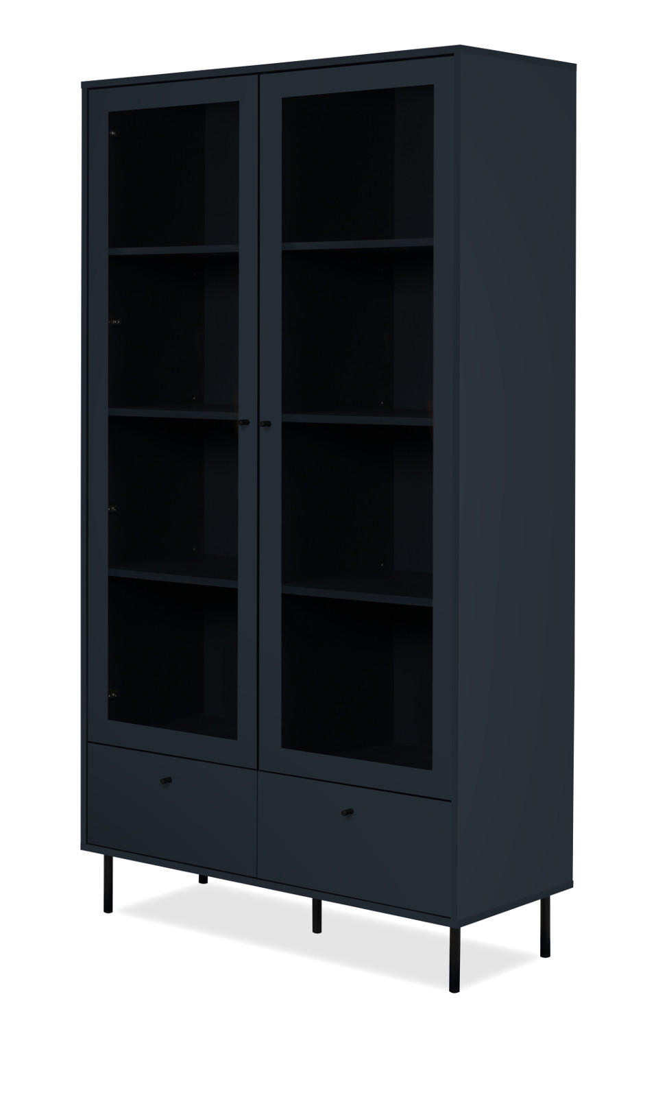 Furn.Design Vitrine Blau 100x183x40 cm