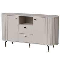 SIDEBOARD Zama Kaschmir 150 / 40 / 81 cm - Kaschmir/Schwarz, Holz/Holzwerkstoff (150/81/40cm) - Feldmann-Wohnen