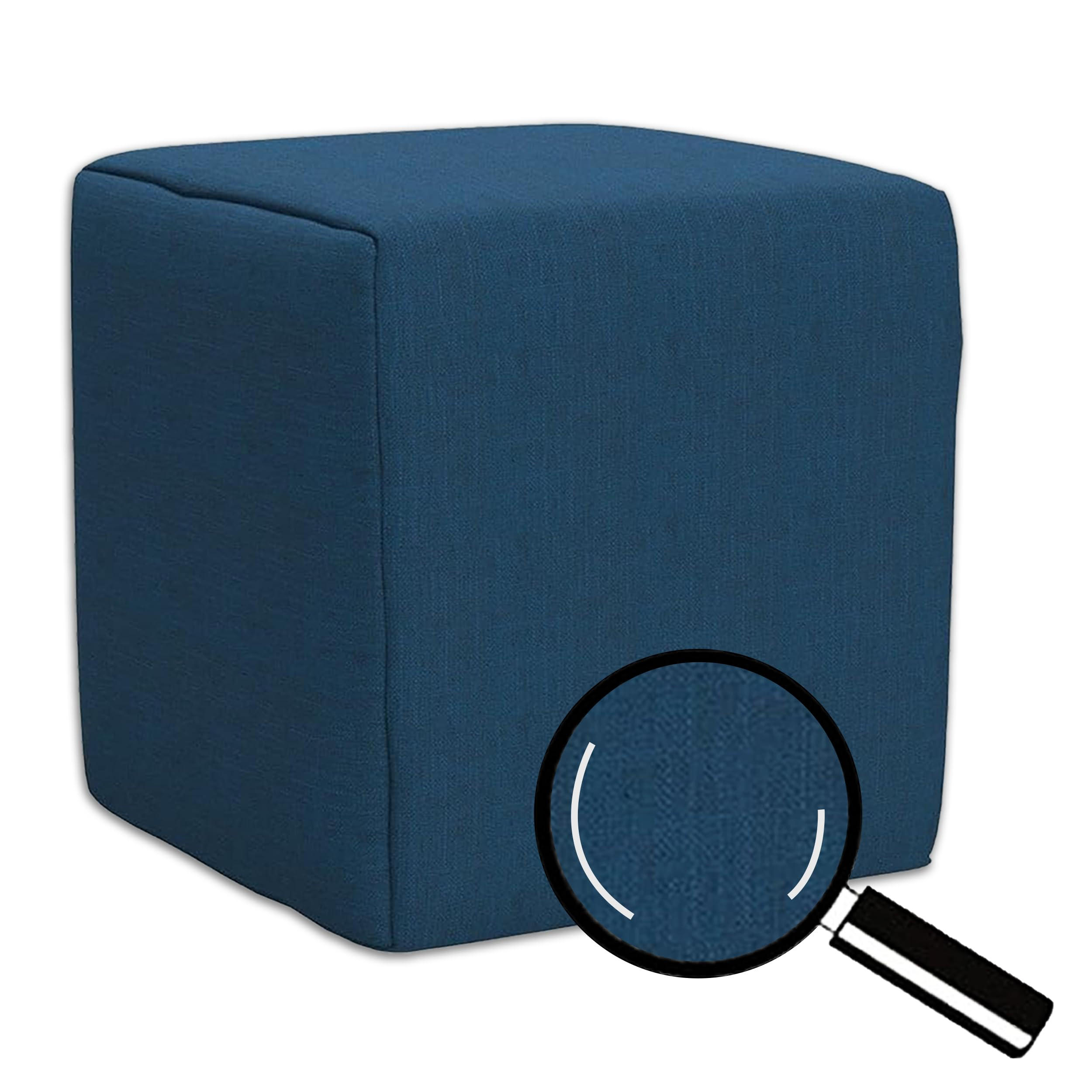 SITZWÜRFEL 40 x 40 x 40 cm Türkis mit Polsterung und Holzwerkstoffrahmen für Wohnzimmer - Türkis/Hellblau, Textil (40/40/40cm) - Best For Home