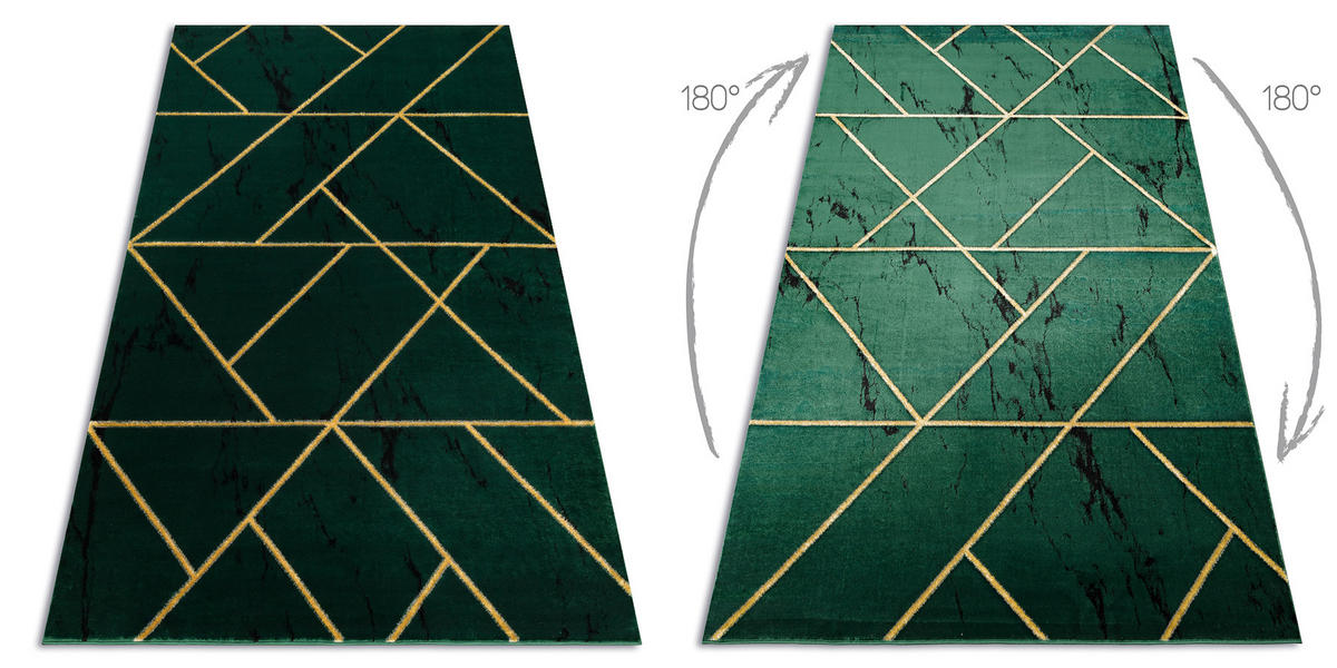 TEPPICH Emerald 160/220 cm - Pastellgrün, Textil (160/220cm) - rugsX