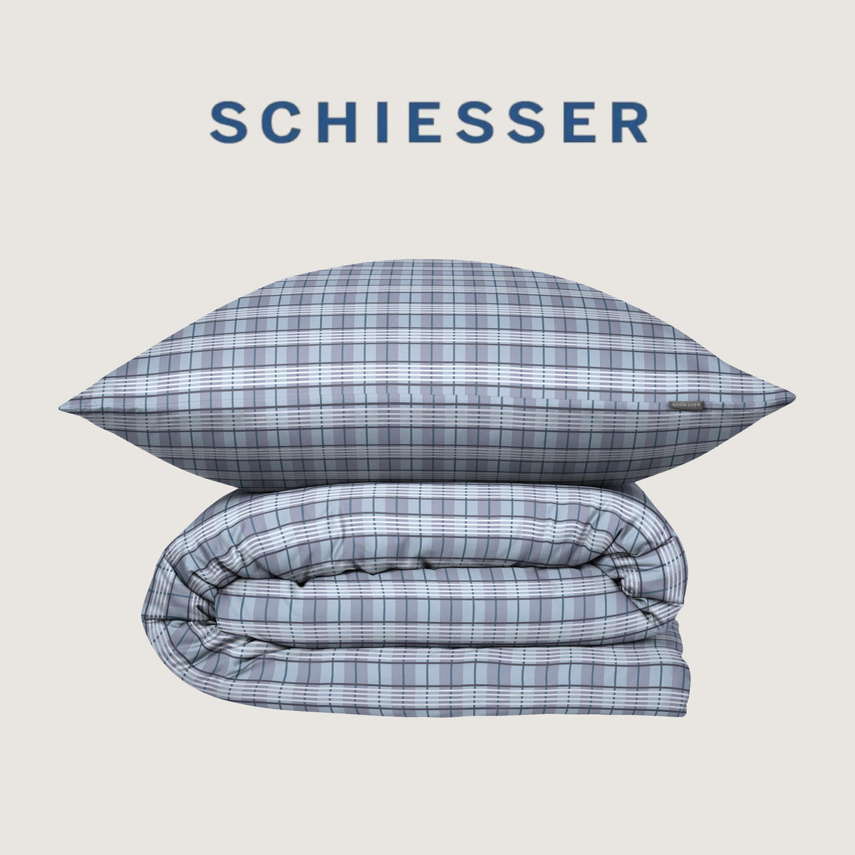 BETTWÄSCHESET Kate - Renforcé - 2-teilig - 135 x 200 cm - Hellblau - Hellblau, Textil (135/200cm) - SCHIESSER