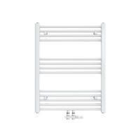 HEIZKÖRPER Handtuchheizkörper wasserführend 75/60/3 cm - Weiß, Metall (60/75/3cm) - EMKE