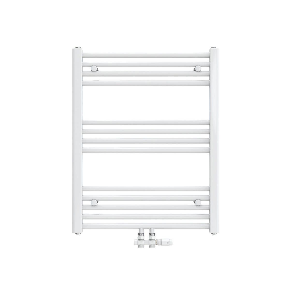 HEIZKÖRPER Handtuchheizkörper wasserführend 75/60/3 cm - Weiß, Metall (60/75/3cm) - EMKE