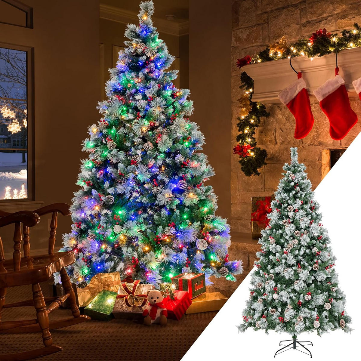 WEIHNACHTSBAUM 210cm Grün - Grün, Kunststoff (210cm) - COSTWAY