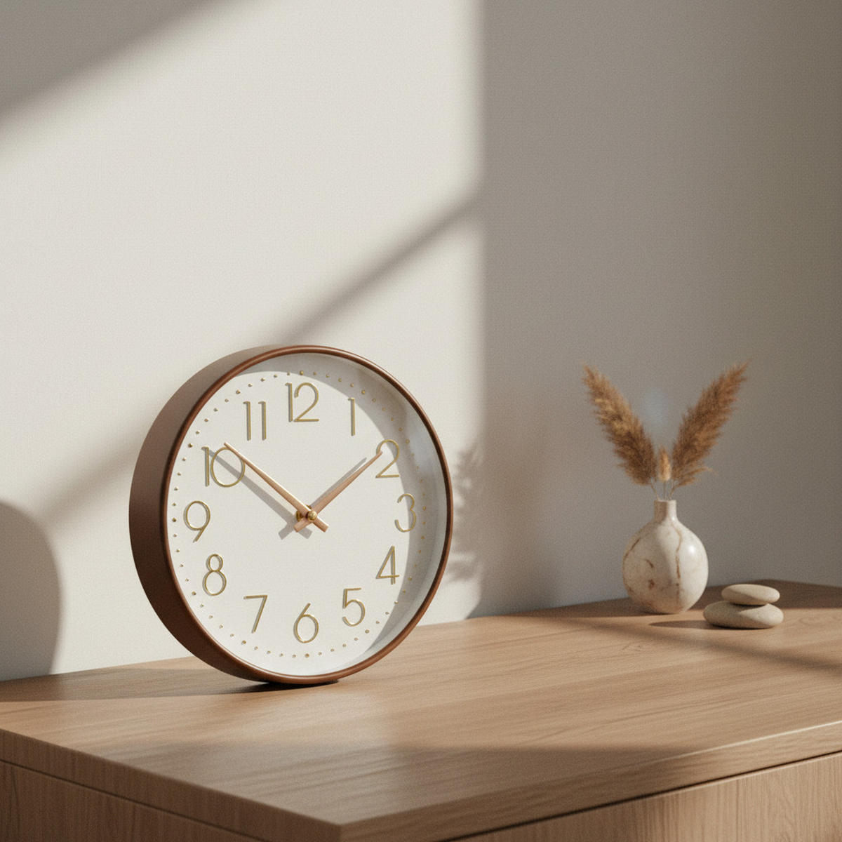 WANDUHR Ramsey Braun 20/4/20 cm Kunstoff - Braun, Kunststoff (20/20/4cm) - Mondex