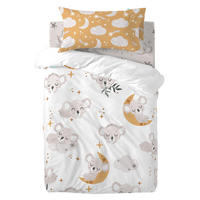 BETTBEZUG 2er-Set teiliges baby koala 100x120 cm (kinderbett) mehrfarbig - Multicolor, Textil (100/120cm) - Happy Friday