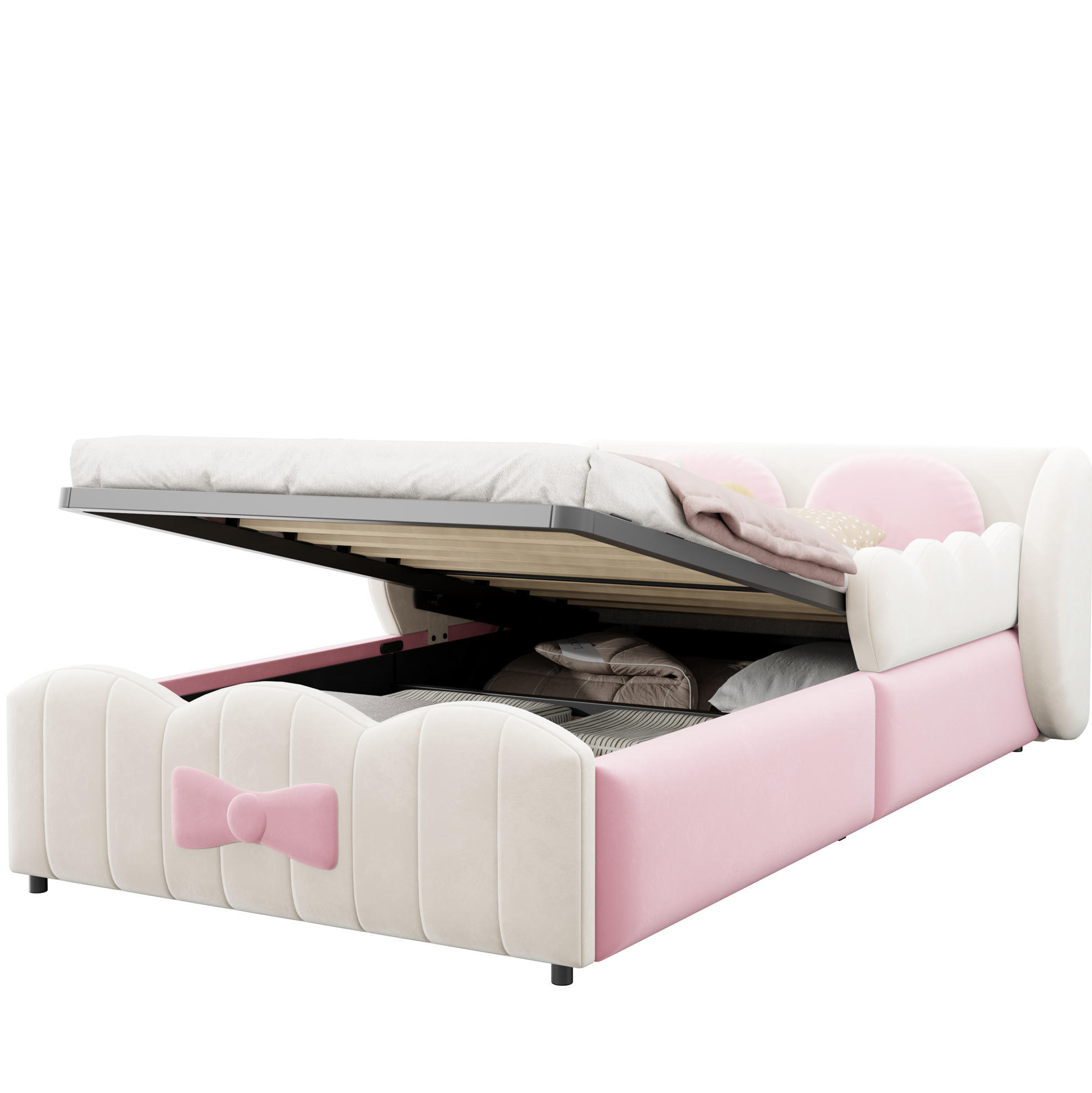 Modfu Kinderbett Beige 90x200 cm