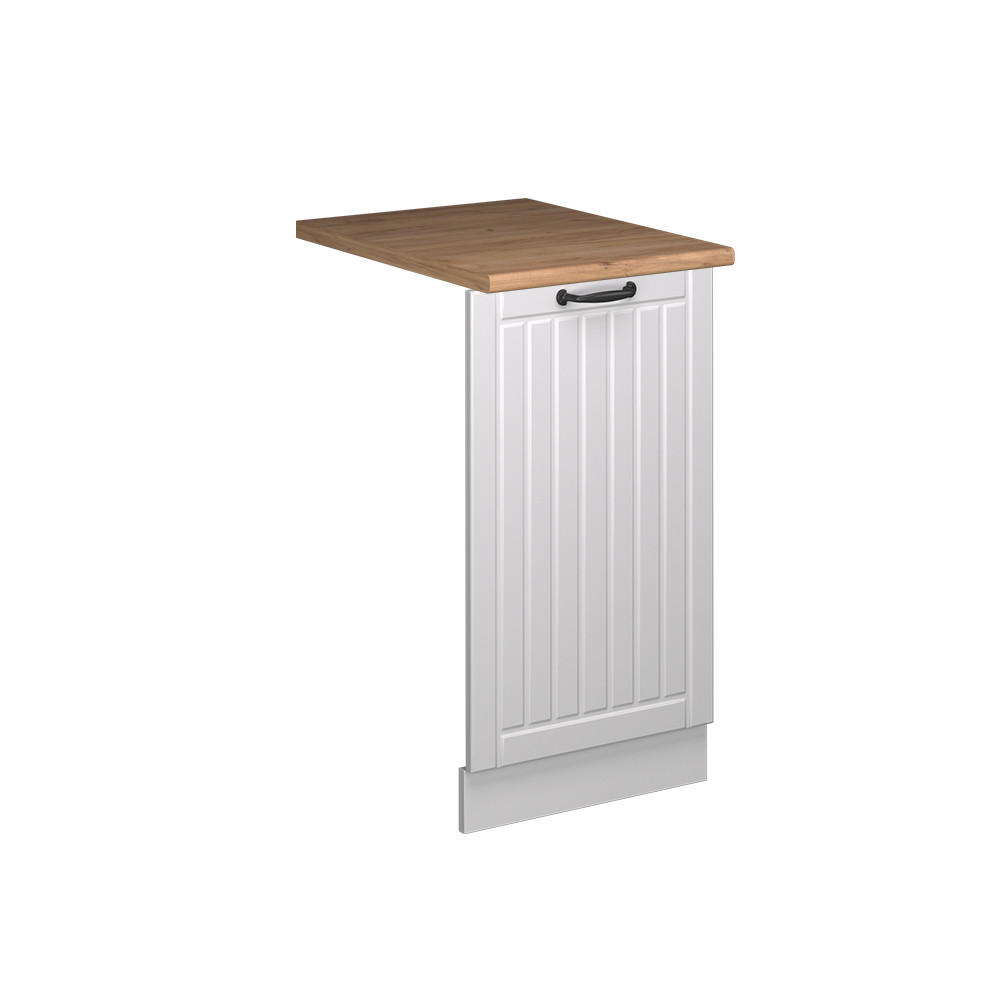 GESCHIRRSPÜLBLENDE Fame-Line Weiß Landhaus 45 cm , AP Eiche - Weiß, Holzwerkstoff (45/81.8/1.6cm) - Vicco