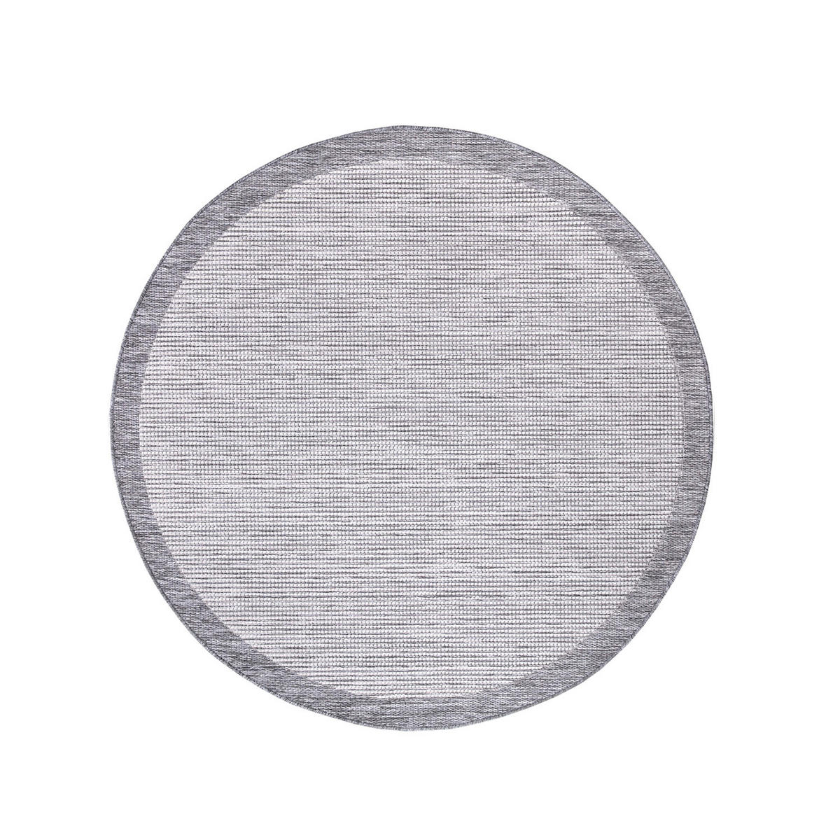 OUTDOOR-TEPPICH Sun 470 Grau 200 cm Rund - Grau, Textil (200/200cm) - carpet city