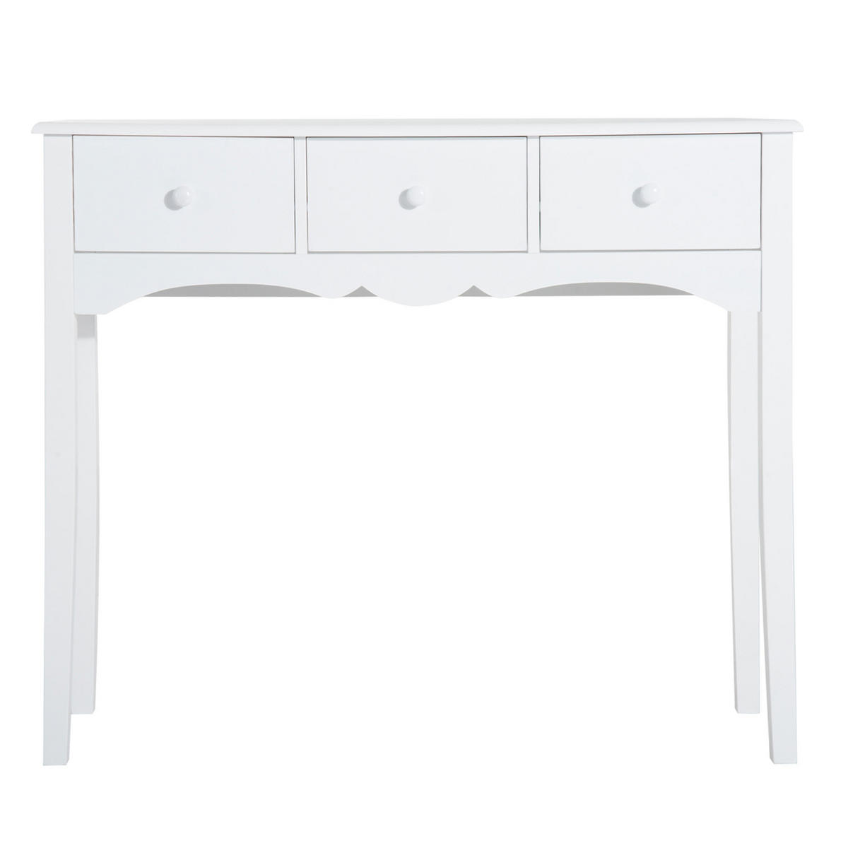 KONSOLENTISCH Weiß MDF 1 Stück - Weiß, Kunststoff (100/32/85cm) - GiPP