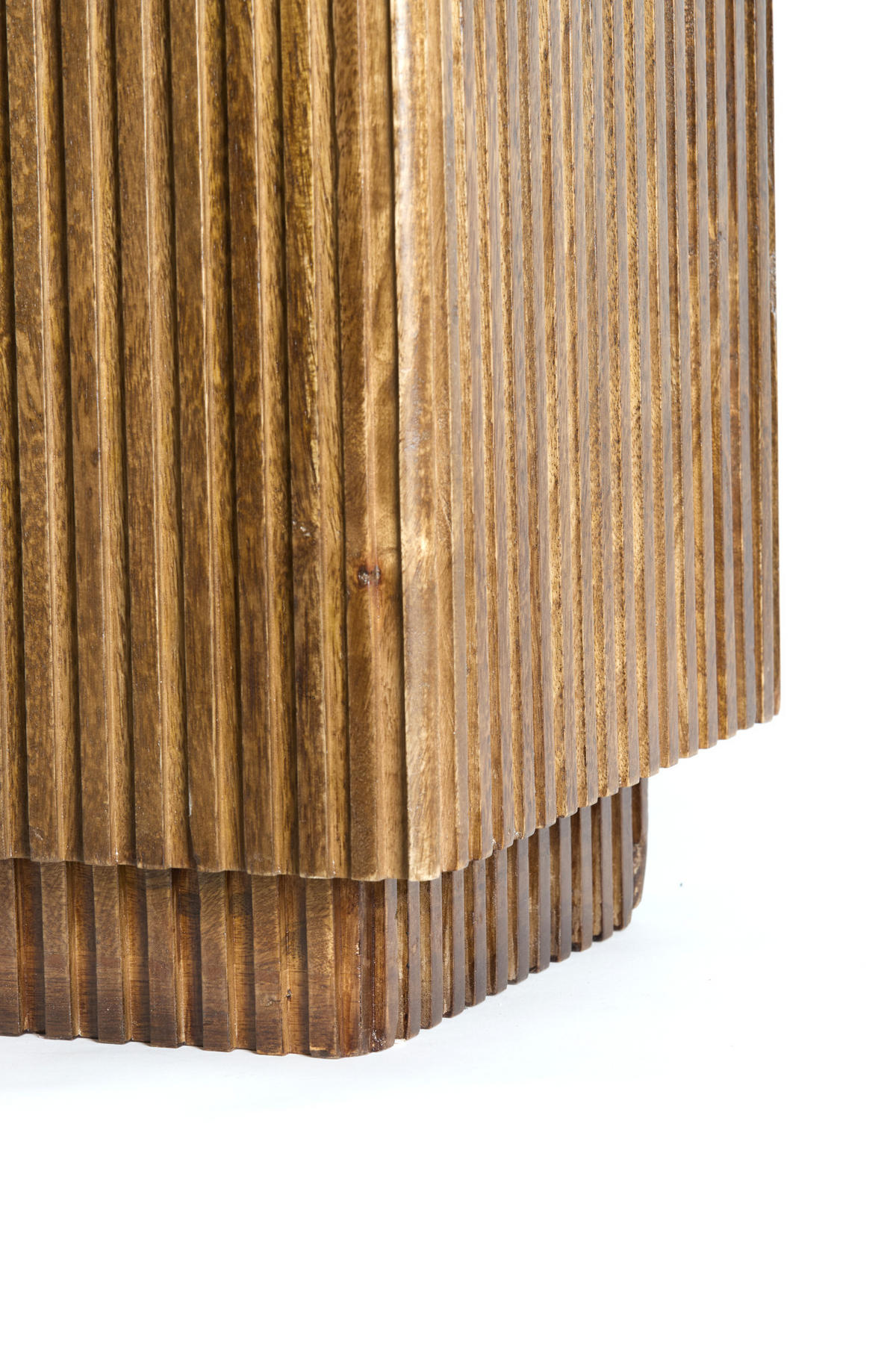 SÄULE Gatura Braun 35/35/100 cm - Braun, Holz (35/35/100cm) - Light & Living