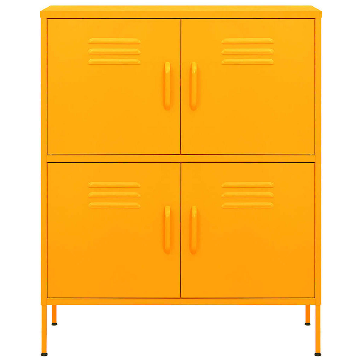 LAGERSCHRANK Senfgelb 80/35/101,5 Cm Stahl - Currygelb, Metall (35/101.5/80cm) - vidaXL