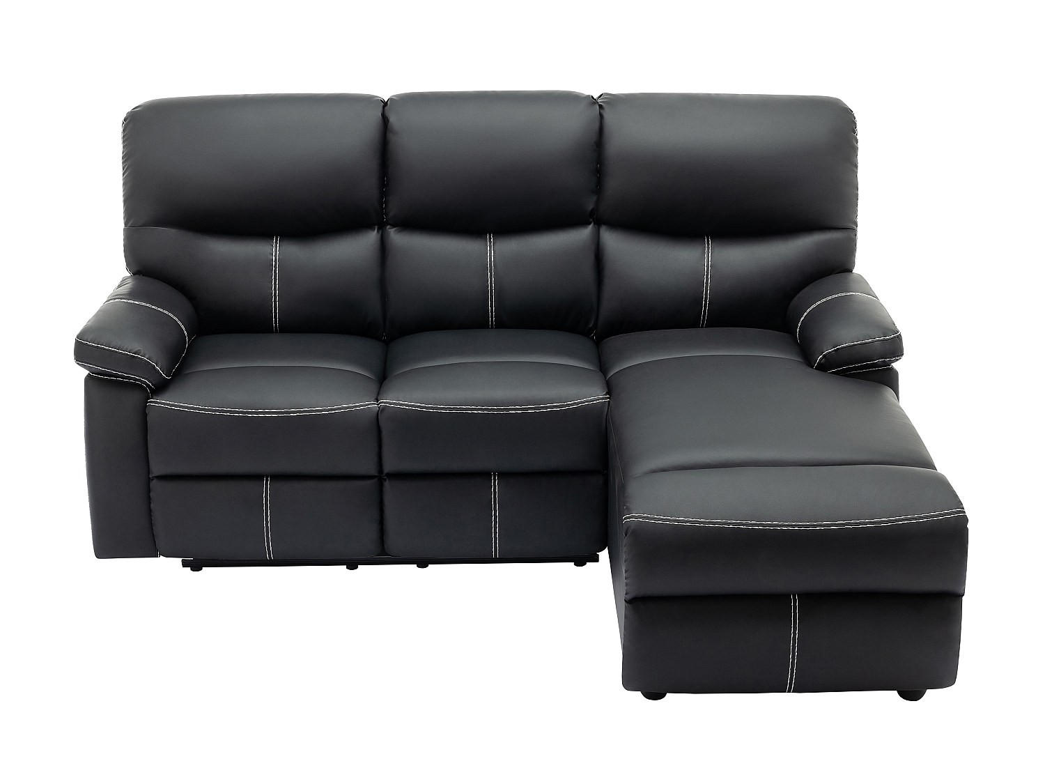 Vente-Unique Relaxsofa Schwarz 189x98x151 cm