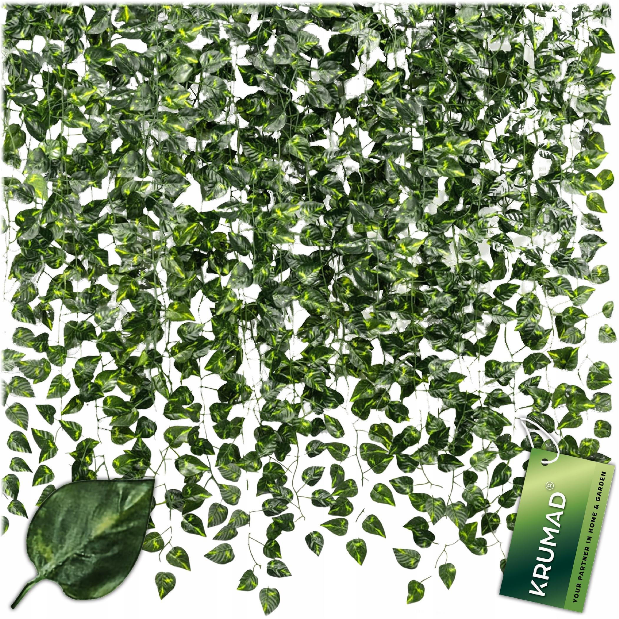 KUNSTPFLANZE Efeu Girlande 27,5m - Waldgrün, Kunststoff (230cm) - KRUMAD