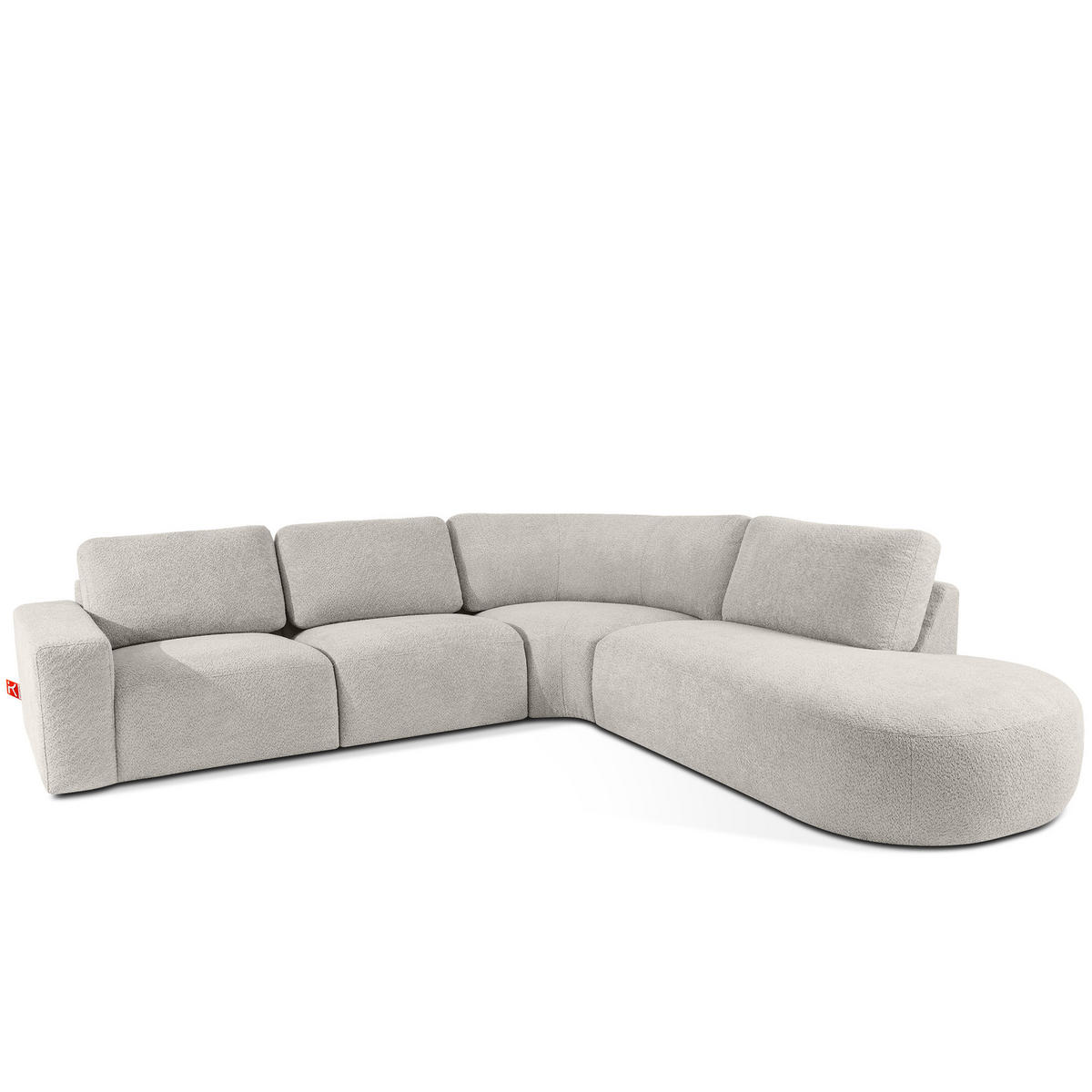 ECKSOFA RECHTS ZUCCO, Braun - Braun, Holz/Holzwerkstoff (304/293cm) - KONSIMO®