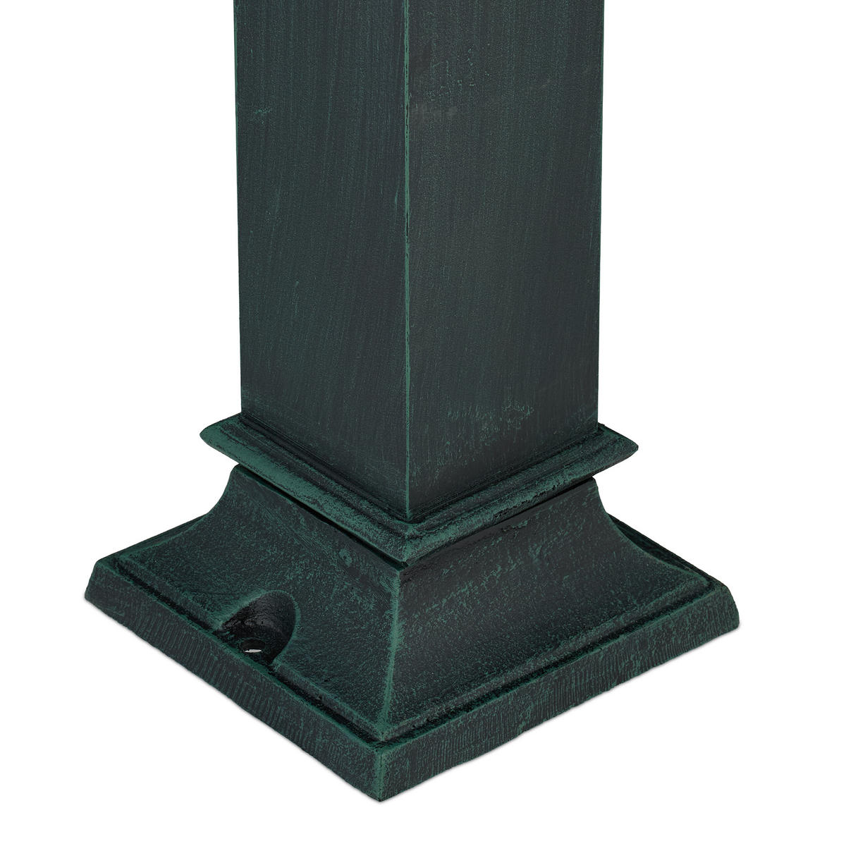 STANDBRUNNEN - Dunkelgrün, Metall (22/18.5/80cm) - Relaxdays