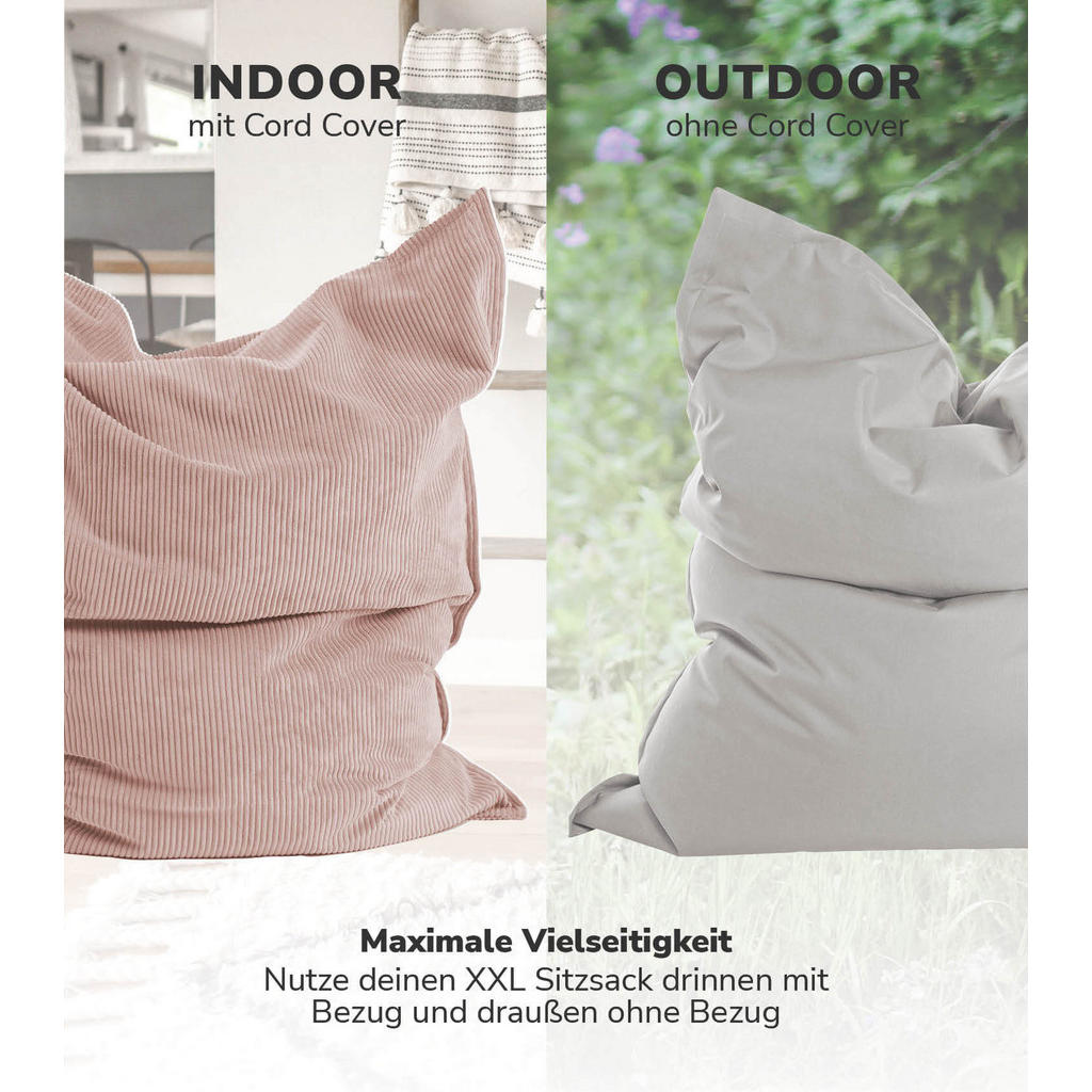 Thumbnail - Mokebo Sitzsack, Rosa, Textil, 130x20x170 cm, Oeko-Tex®, Wohnzimmer, Hocker, Sitzsäcke, XXL Sitzsäcke