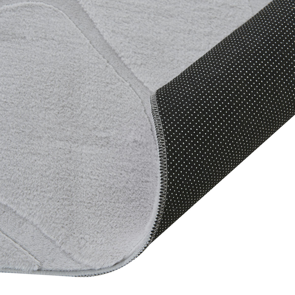 TEPPICH Hellgrau 160/230 cm Kawi - Hellgrau/Grau, Textil (160/230cm) - Beliani