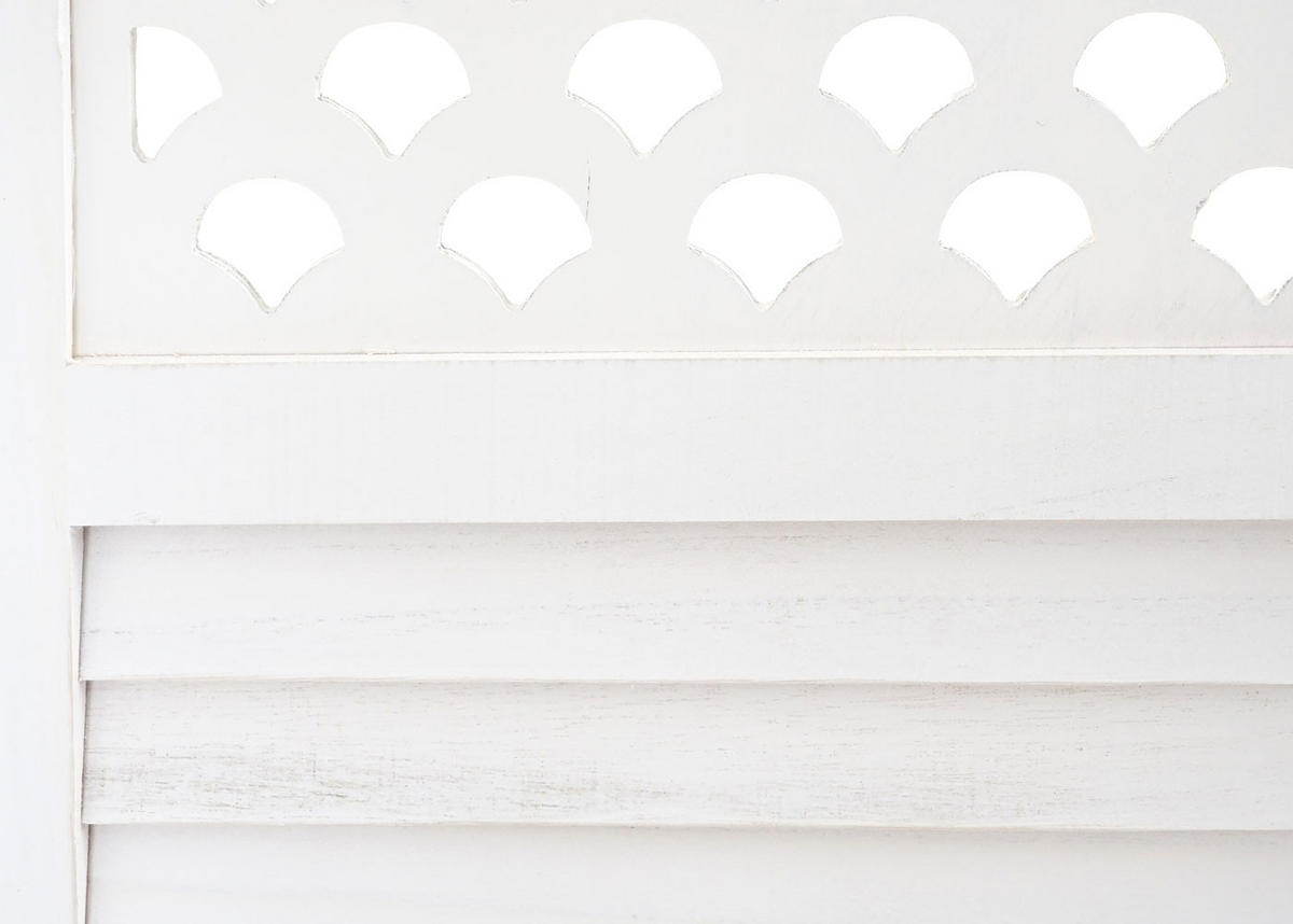 PARAVENT Weiß - Weiß, Holz (245/170/2cm) - MCW