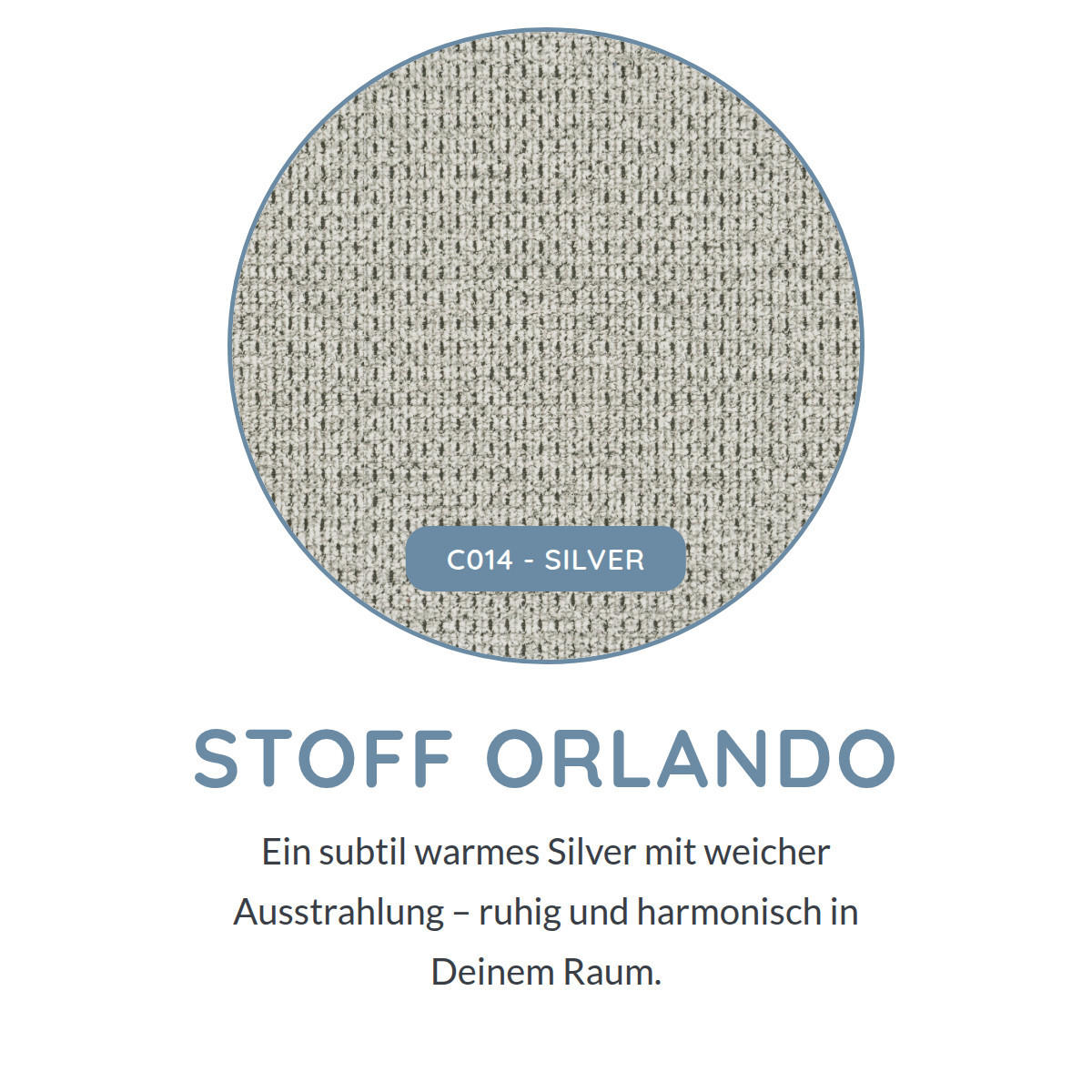 BIGSOFA Vannes Chenille Silber 272/134/68 cm - Silberfarben, Kunststoff/Textil (272/68/134cm) - foamnova