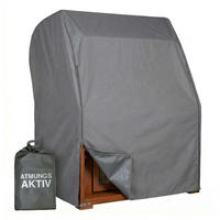 STRANDKORB Abdeckung Aero Protect Gr. L - Grau, Metall (128/170/85cm) - Mr. Deko