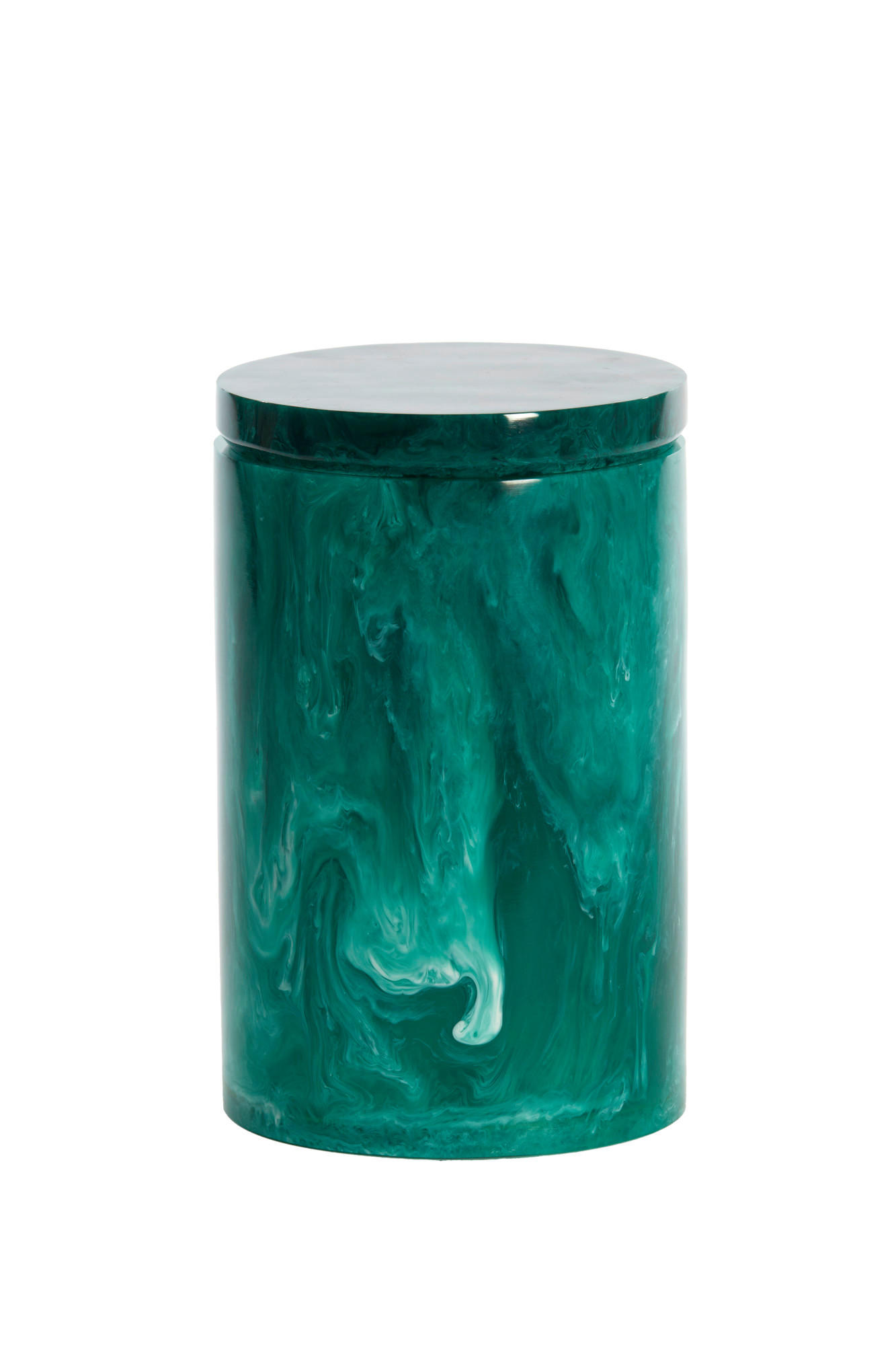 DEKO-DOSE Kelimutu Blau Ø15/24 cm - Blau, Kunststoff (15/24/15cm) - Light & Living