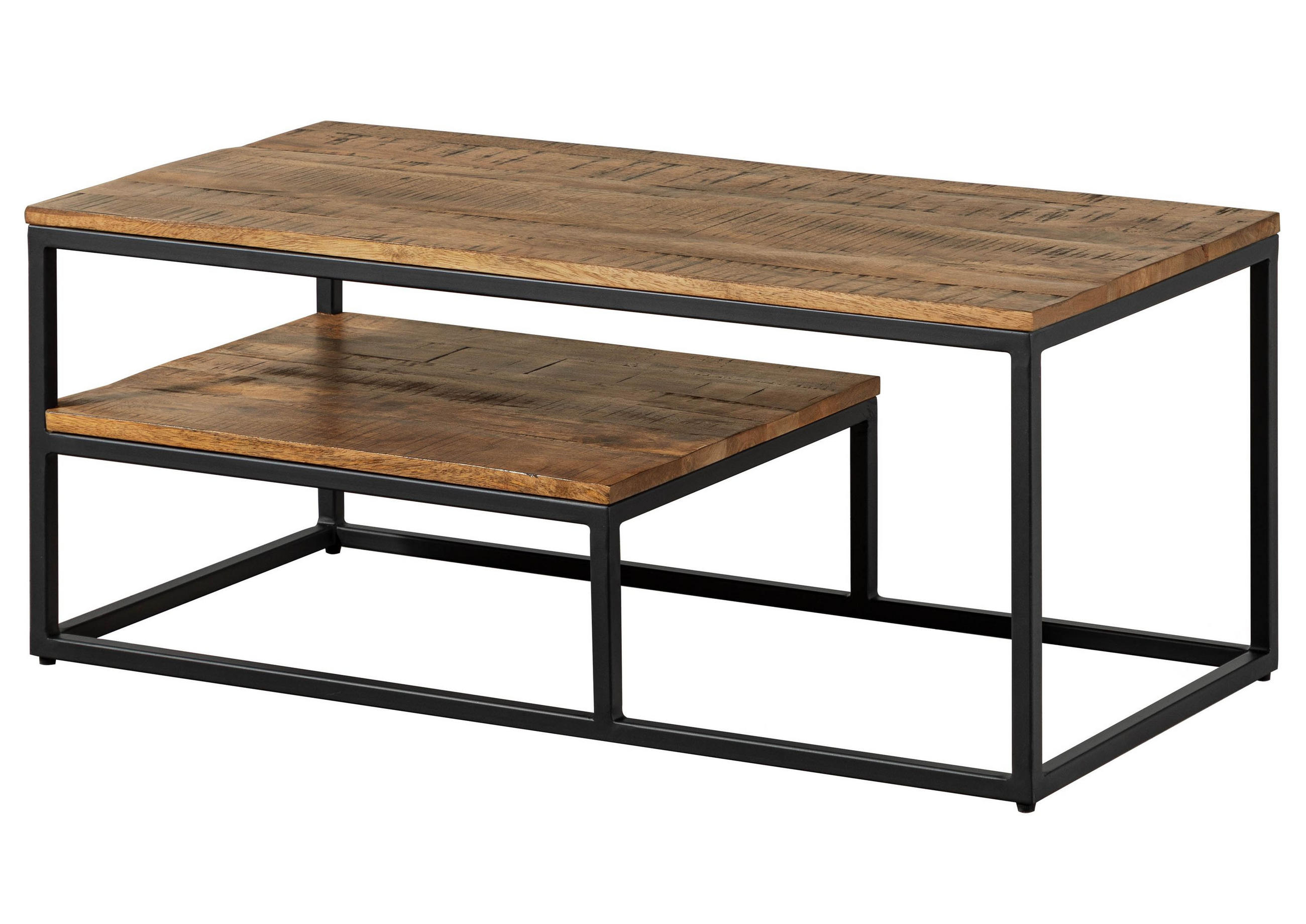 COUCHTISCH Mango 100x50x43 hellbraun geölt LOUNGE COLLECTION #101 - Braun, Holz (100/50/40cm) - Massivmoebel24