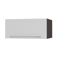 KLAPPHÄNGESCHRANK Kvantum W6B/80 Weiß Matt / Lava Matt 80 / 59 / 36cm - Dunkelgrau/Weiß, Holz/Holzwerkstoff (80/36/59cm) - Feldmann-Wohnen