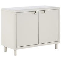 SIDEBOARD se 2 dveřmi Světle béžový Korvo - béžová, kov (90/70/42cm) - Beliani