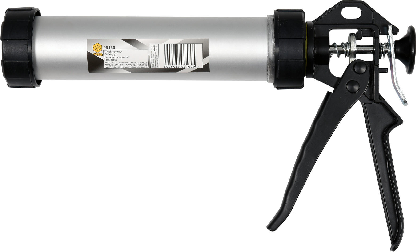 AUSPRESSPISTOLE geschlossene Form 310ml Kartuschenpistole - Grau, Metall (23/5/10cm) - TRIZERATOP