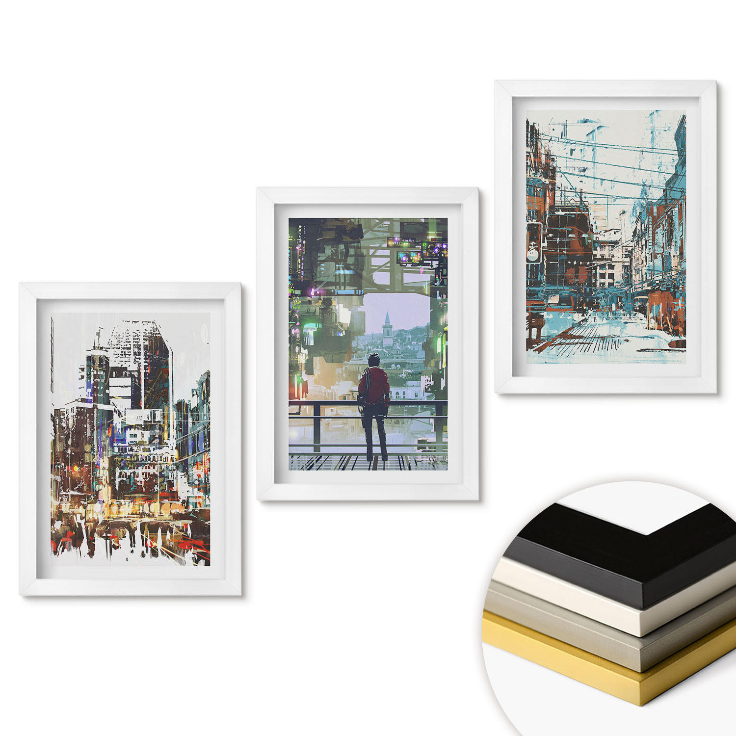ArtPrintCave Wandbilder Weiß 20x30 cm