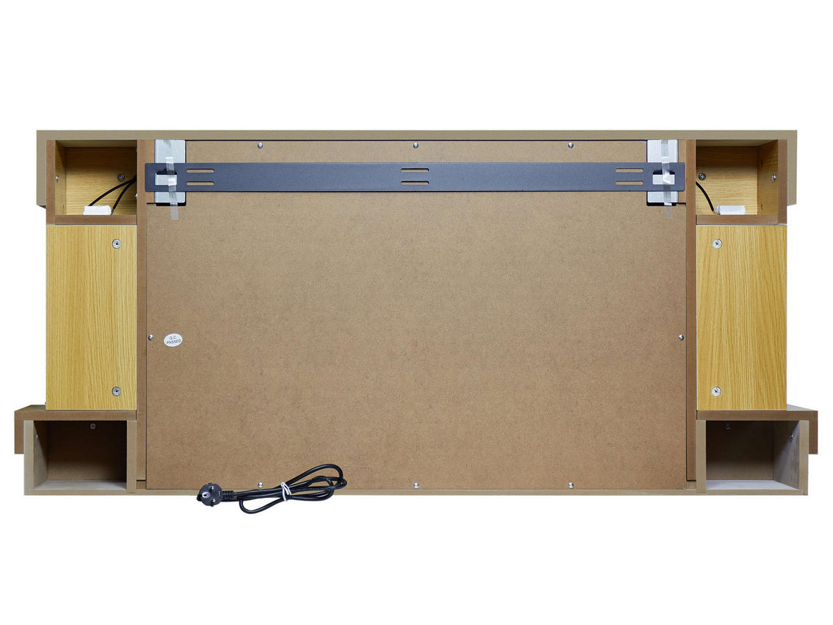 ELEKTROKAMIN Sogne AF52 – 3D-Flammeneffekt, Heizfunktion, WLAN - Weiß, Glas/Holzwerkstoff (132/58/21cm) - ArtiFlame
