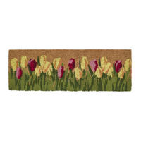 FUSSMATTE Tulpen rutschfest 25/75 cm - Multicolor, Naturmaterialien (25/75cm) - Homescapes