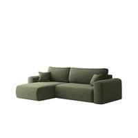 ECKSOFA Flora In Poso - Hellgrün, Holzwerkstoff/Textil (145/272cm) - Fun Möbel