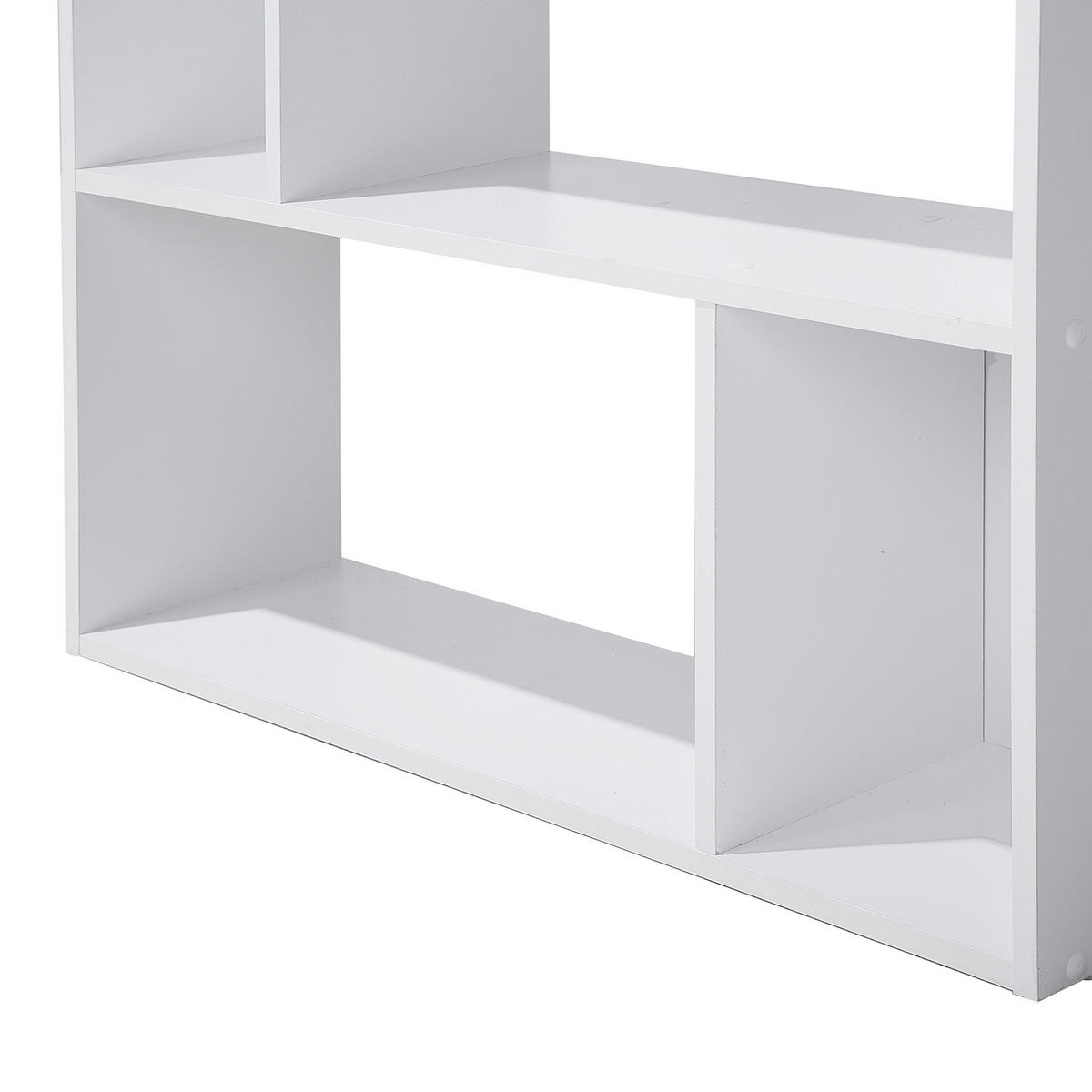 REGAL 5 Fächer Orilla - Weiß, Holzwerkstoff (83/174/23cm) - Beliani