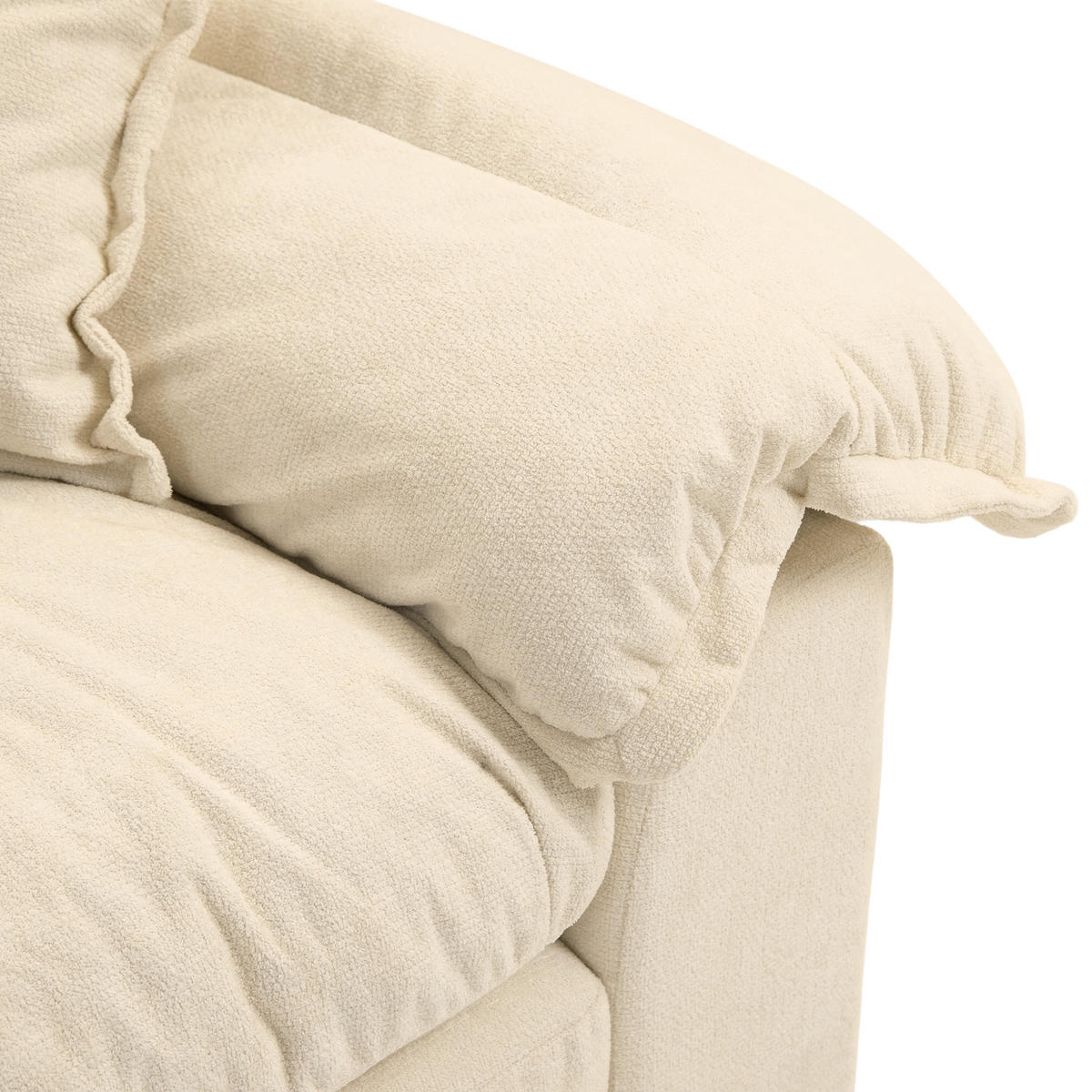 KAVČ 2-sedežni 214/89/93 cm Bež - bež, tekstil (89/93/214cm)