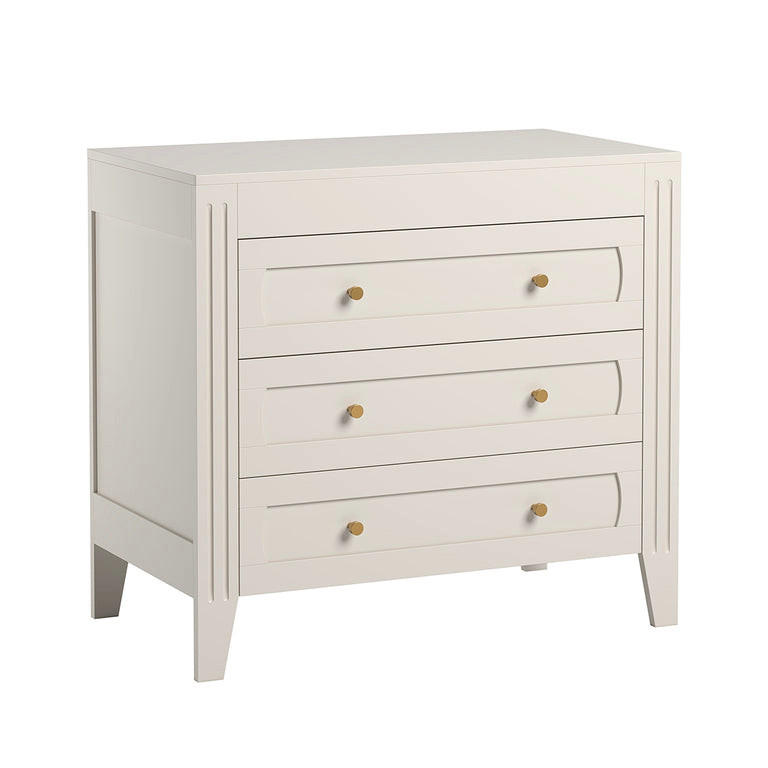DJEČJA KOMODA Bijeli - bijela, drvni materijal (100/92/55cm) - Petits-meubles