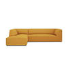 ECKSOFA links Ruby aus strukturiertem Stoff gelb 4 Sitzplätze - Gelb, Textil (180/273cm) - Micadoni