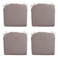 SITZKISSEN Panama 46/48 cm 4er-Set - Braun, Textil (48/4/46cm) - Madison