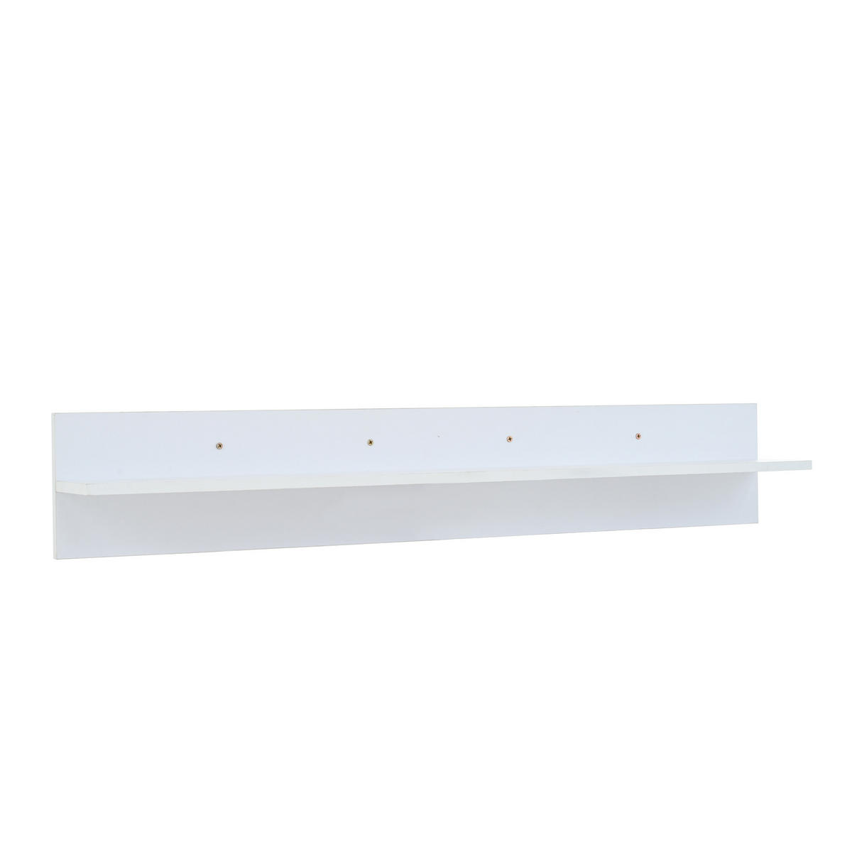 WOHNWAND mit Wandschrank Wandregal LED Beleuchtung,Hochglanz,Weiß - Transparent/Weiß, Holzwerkstoff/Kunststoff (174/34/39cm) - EVRYAE