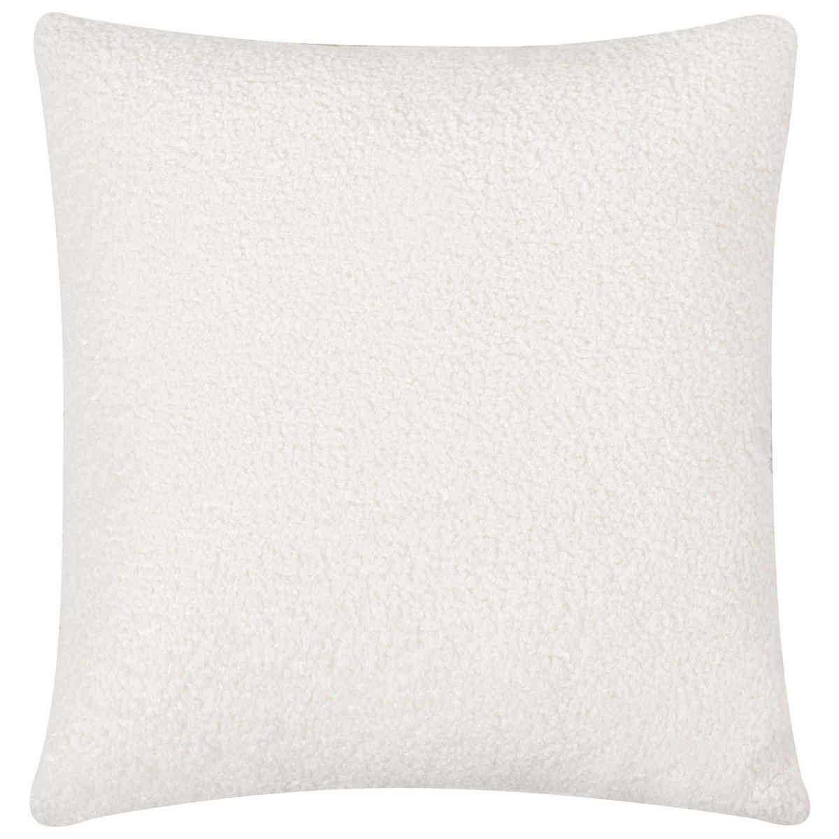 SESSEL Bouclé Cremeweiß Luvos - Creme/Weiß, Textil (120/74/108cm) - Beliani