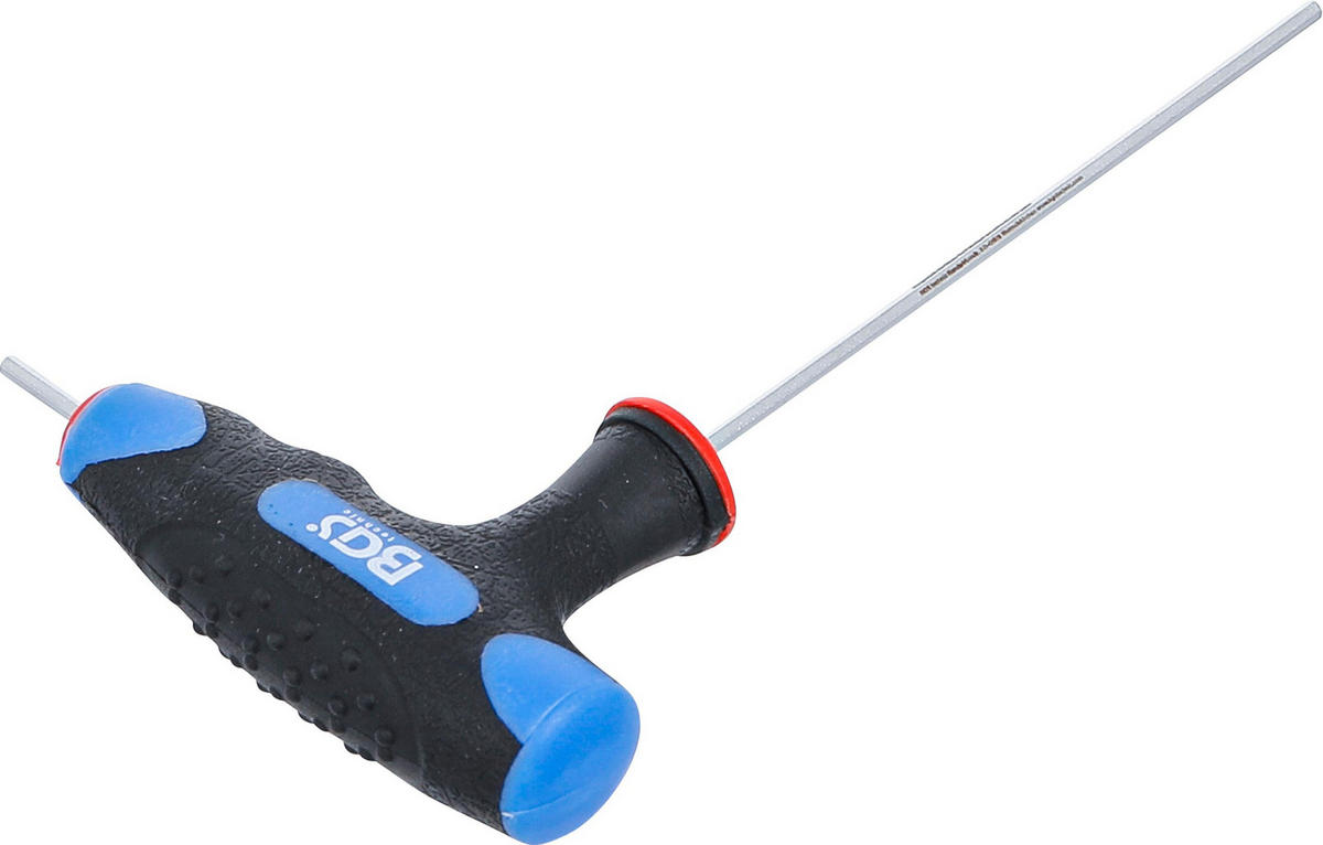 SCHRAUBENDREHER MIT T-GRIFF UND SEITLICHER KLINGE | INNENSECHSKANT 2 - Multicolor, Kunststoff/Metall (1/1cm) - BGS technic