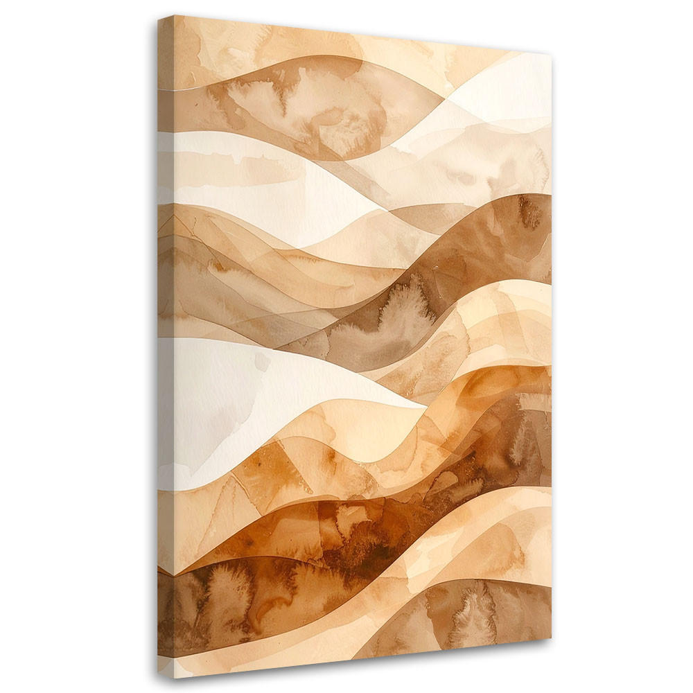 LEINWANDBILD 3D und geometrisch 60x90cm - Beige, Textil (60/90cm) - Feeby