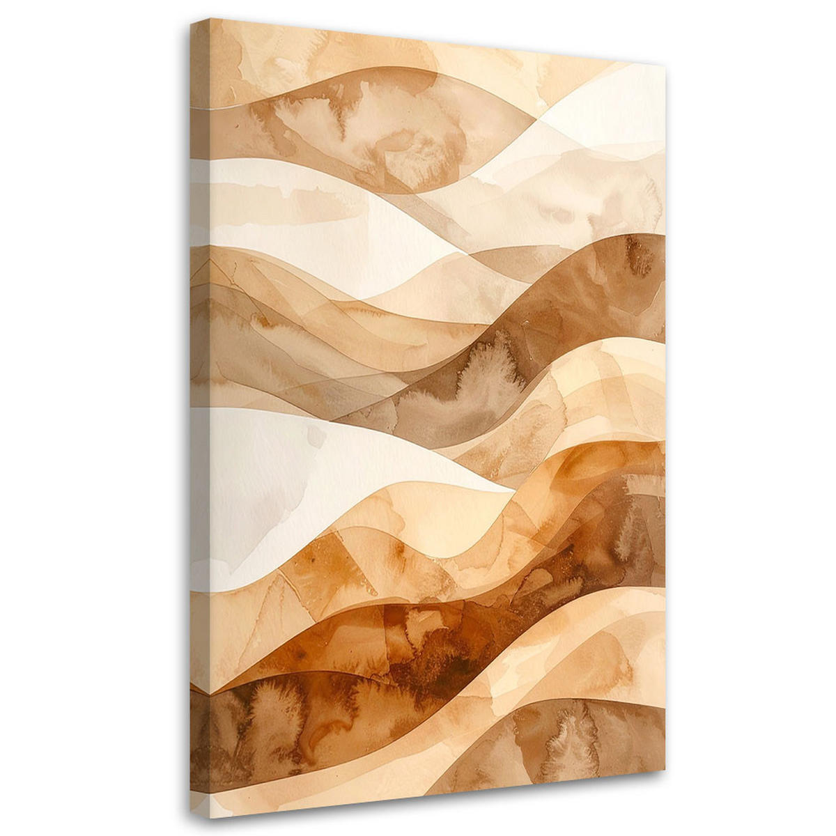 LEINWANDBILD 3D und geometrisch 60x90cm - Beige, Textil (60/90cm) - Feeby